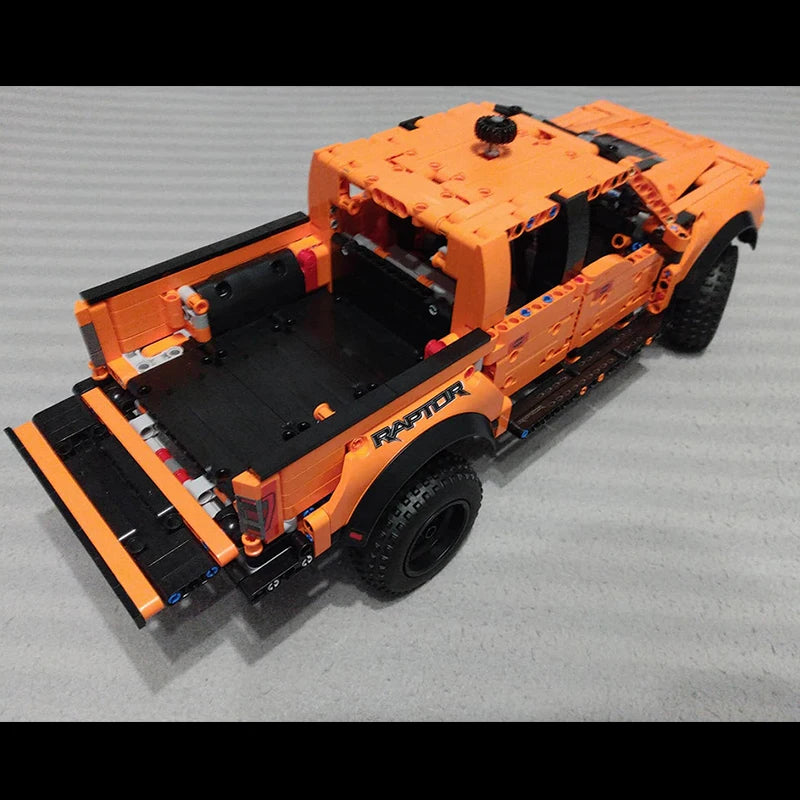 Build F-150 Raptor Car - Pickup Vehicle, Building Blocks Assemble Toy!