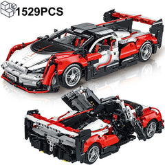 1529PCS Technical McLaren Sabre Sports Car Building Blocks Vehicle Bricks Toys