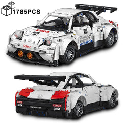 1785PCS Technical White Beetle Car Building Blocks Assemble Bricks Toys