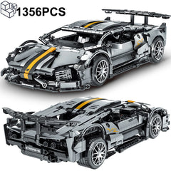 1356PCS Technical Super Sports Car Building Blocks Racing Vehicle Bricks Toys