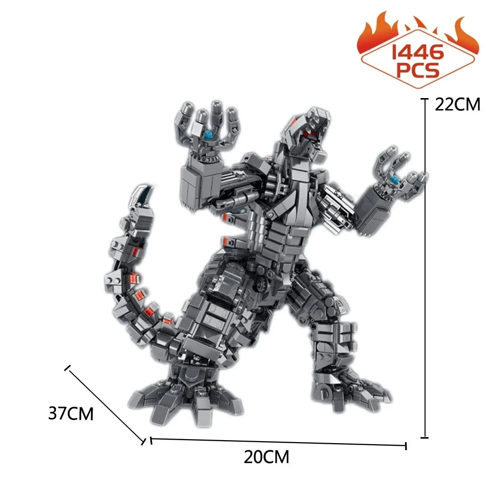 1446pcs Expert Dinosaur monster mecha Model MOC Building Block Bricks Toys