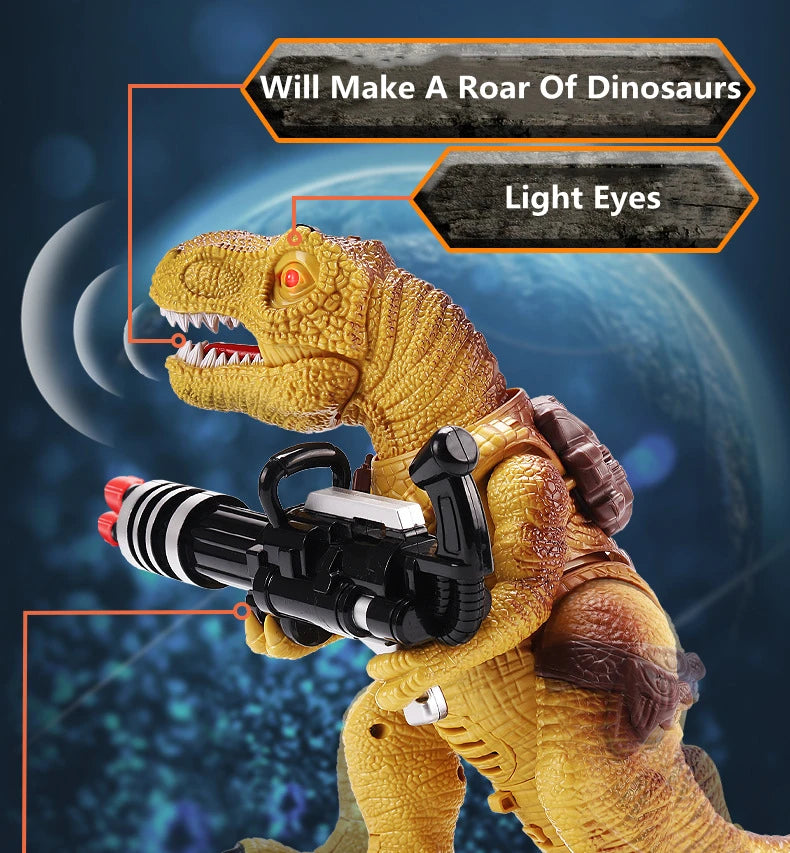 2.4G Remote Control Dinosaur RC Electric Walking Simulation Animal Toys For Kids