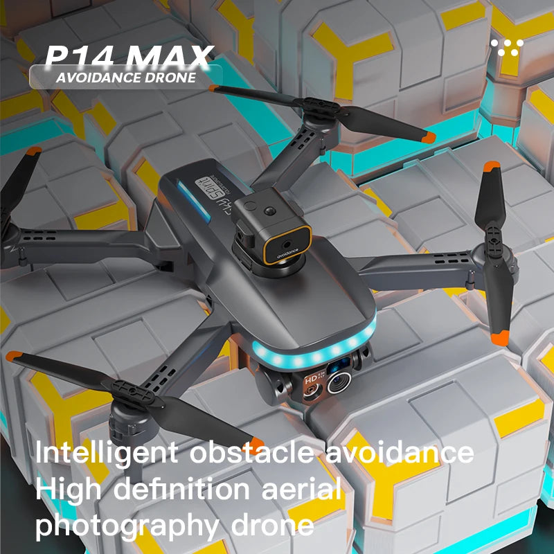 P14 Mini Drone 4k Professional 8K HD Camera Obstacle Avoidance Aerial Photography Optical flow Foldable Quadcopter Toy
