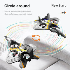 Control the RC Airplane – 2.4GHz Gravity Sensor Stunt Glider LED Jet!