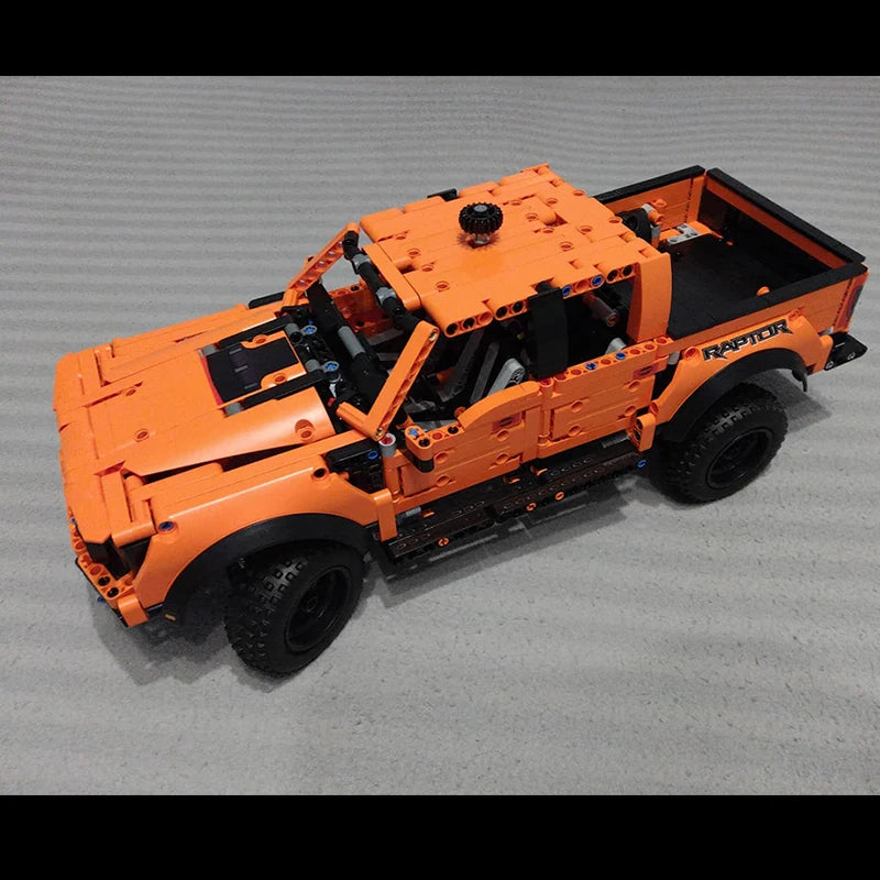 Build F-150 Raptor Car - Pickup Vehicle, Building Blocks Assemble Toy!