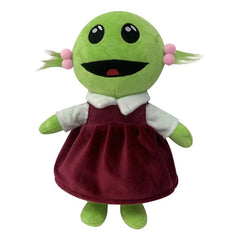 Cuddle with Nanalan Mona – Cute Green Alien Plush Cartoon Pillow Doll!